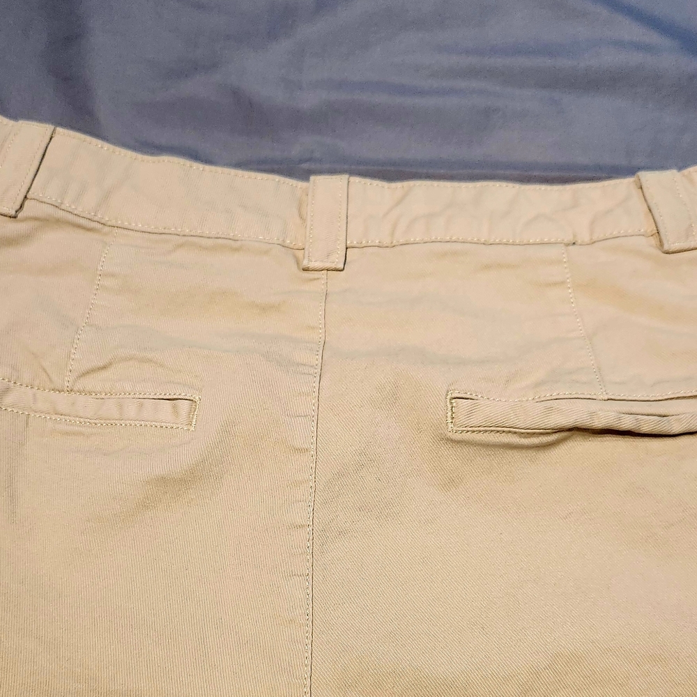 ⭐️GAP Everyday Straight Khaki Pants Womens 12 Tan Beige Chino Cotton Stretch - Picture 3 of 12